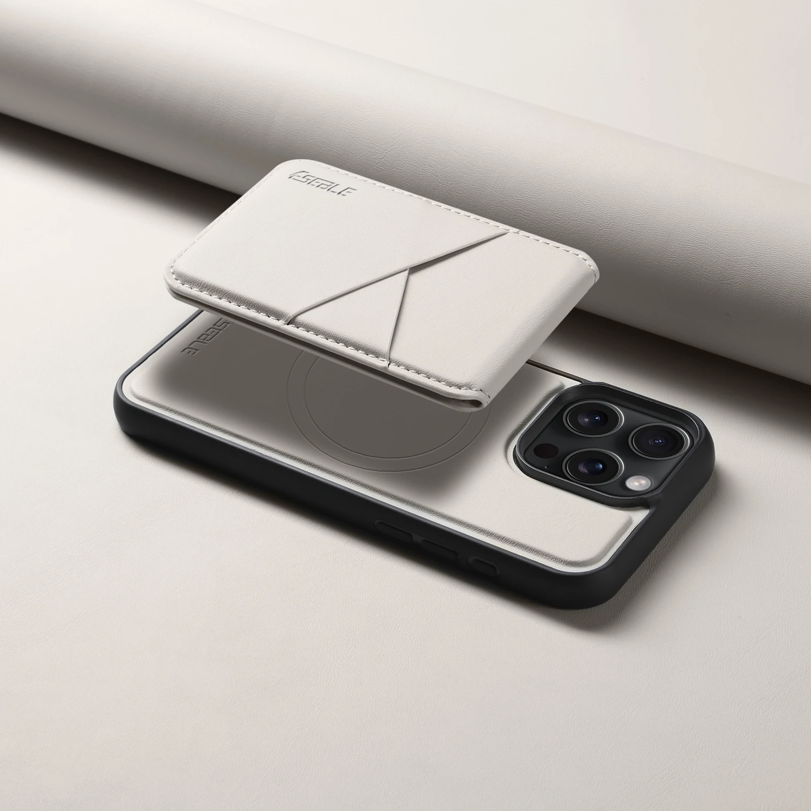2 in 1 afneembare magnetische lederen tas voor iPhone 17 16 Pro Max 15 14 13 portemonnee cover kaarten houder zak