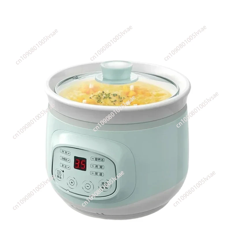 

fully automatic Mini Stew pot Porridge casserole household electric stew ceramicsoup porridge cooker