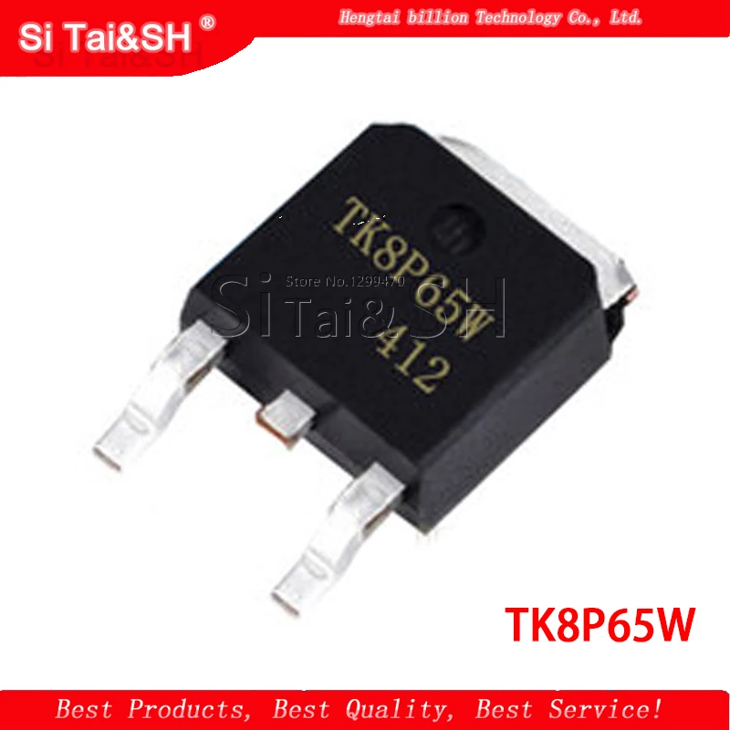 10PCS TK8P65W 8A650V SMD High Voltage MOS Tube TO-252