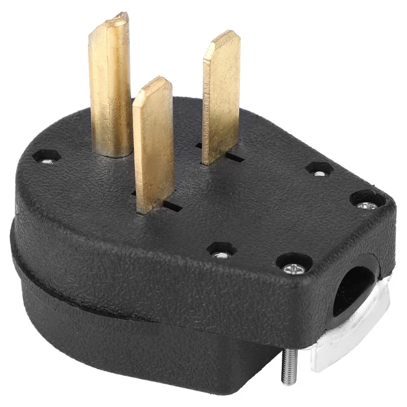 NEMA 6-30P  Industrial Grade Large Power Nylon&Brass 3 Core Power Plug
