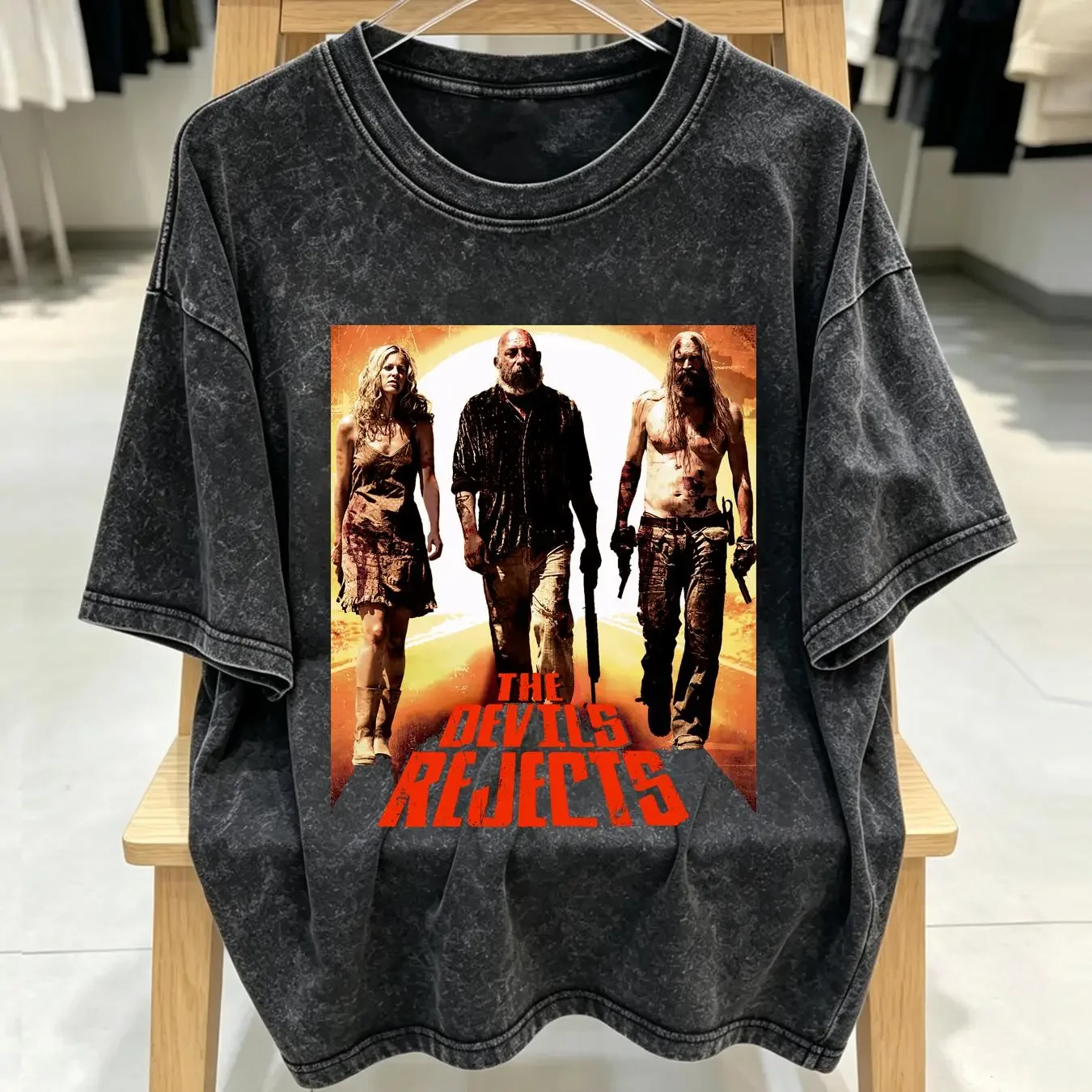 washed T Shirt Devils Rejects gift for fan new best design full sizes long or short sleeves vintage Washed Soft Unisex Stylish