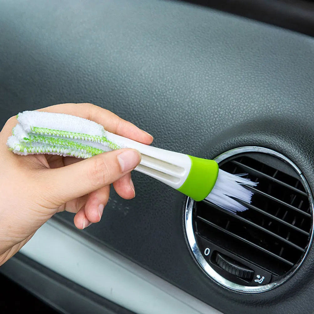Mini Duster Double Ended Multifunctional Brush for Car Air Vent Cleaner Keyboard Blinds Air Conditioner Outlet