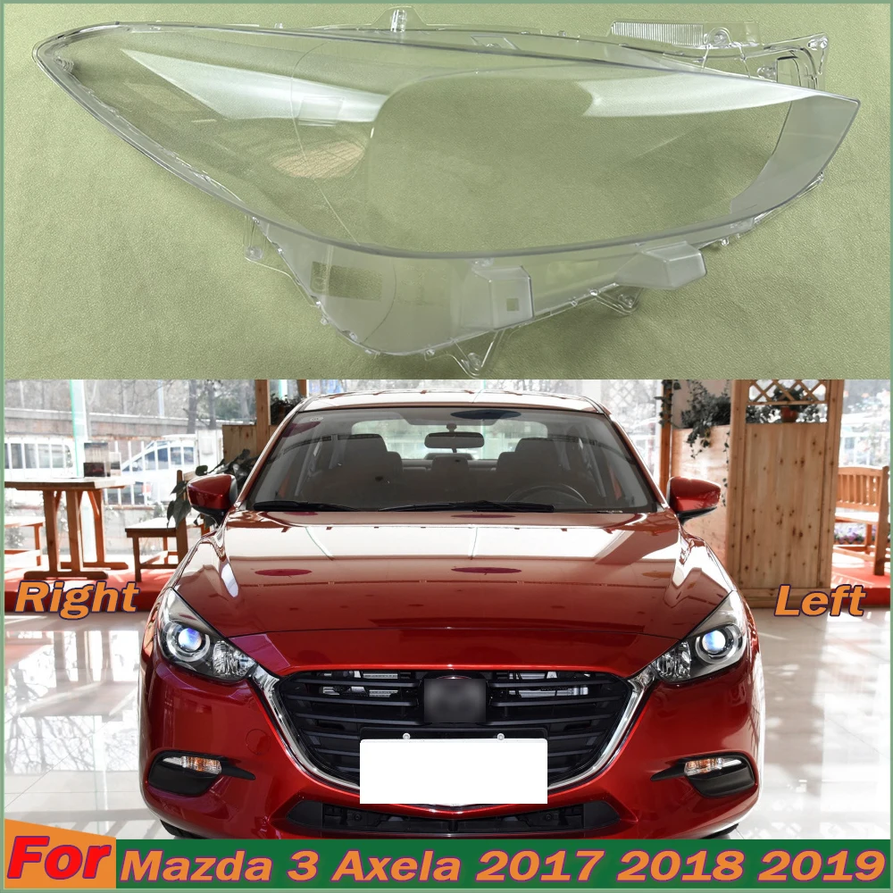 

For Mazda 3 Axela 2017 2018 2019 Halogen Car Accessories Headlight Cover Lens Transparent Lampshdade Headlamp Lamp Shell Glass