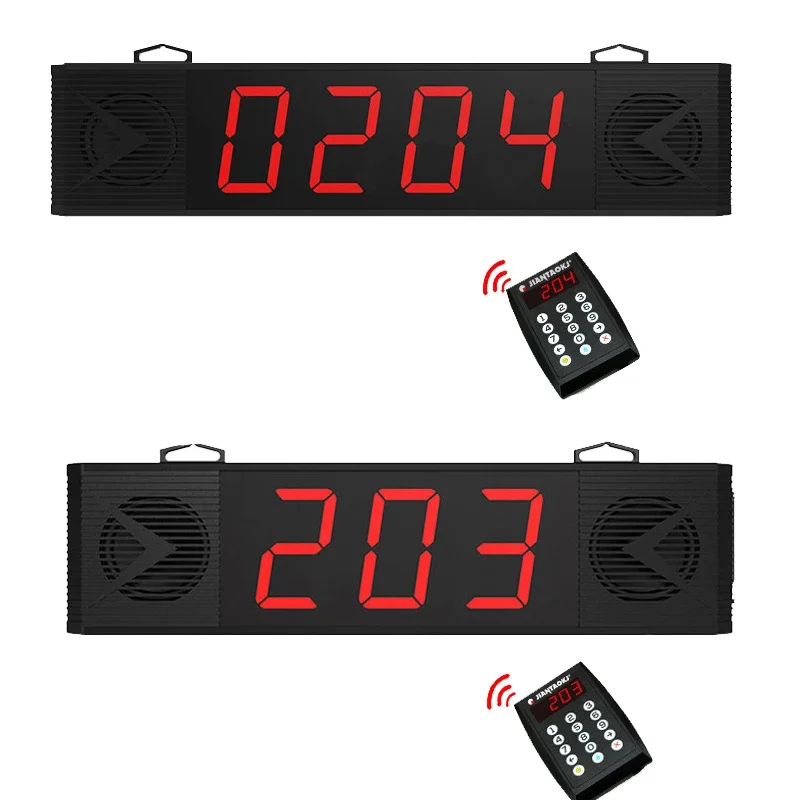 Restaurant Queue Calling System Three-Digit Display Voice Broadcast Calling Machine Wireless Calling System for Bank Bar Coffee