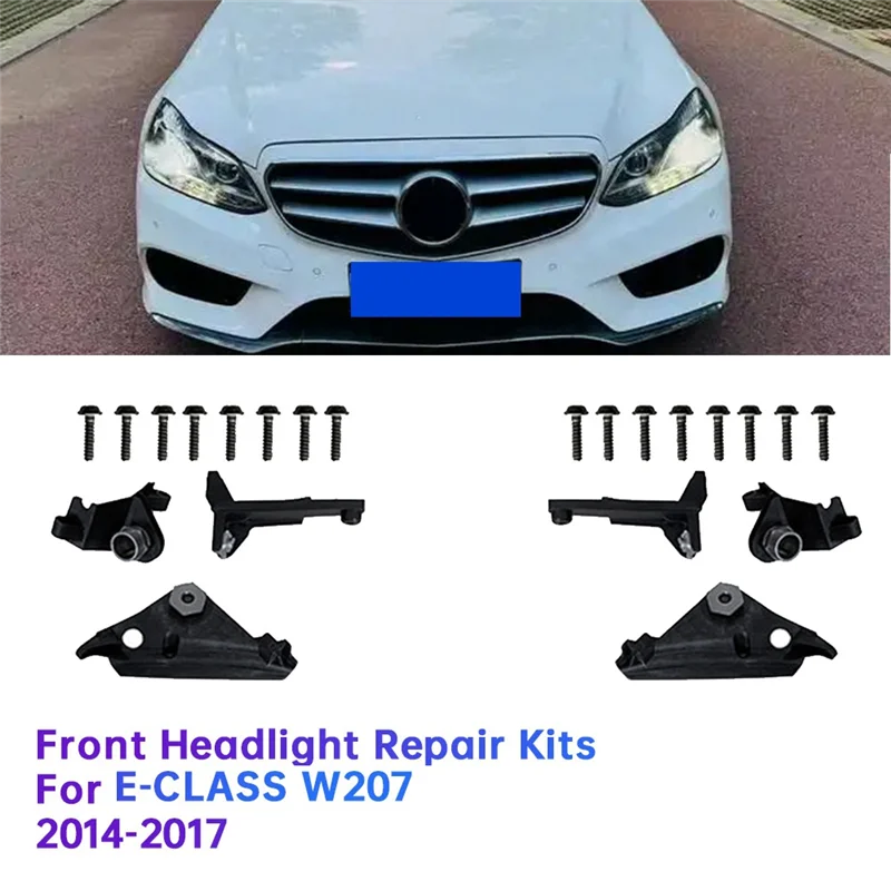 Car Front Headlight Repair Headlight Bracket Kit A2078200514 L For Mercedes Benz E-CLASS W207 14-17