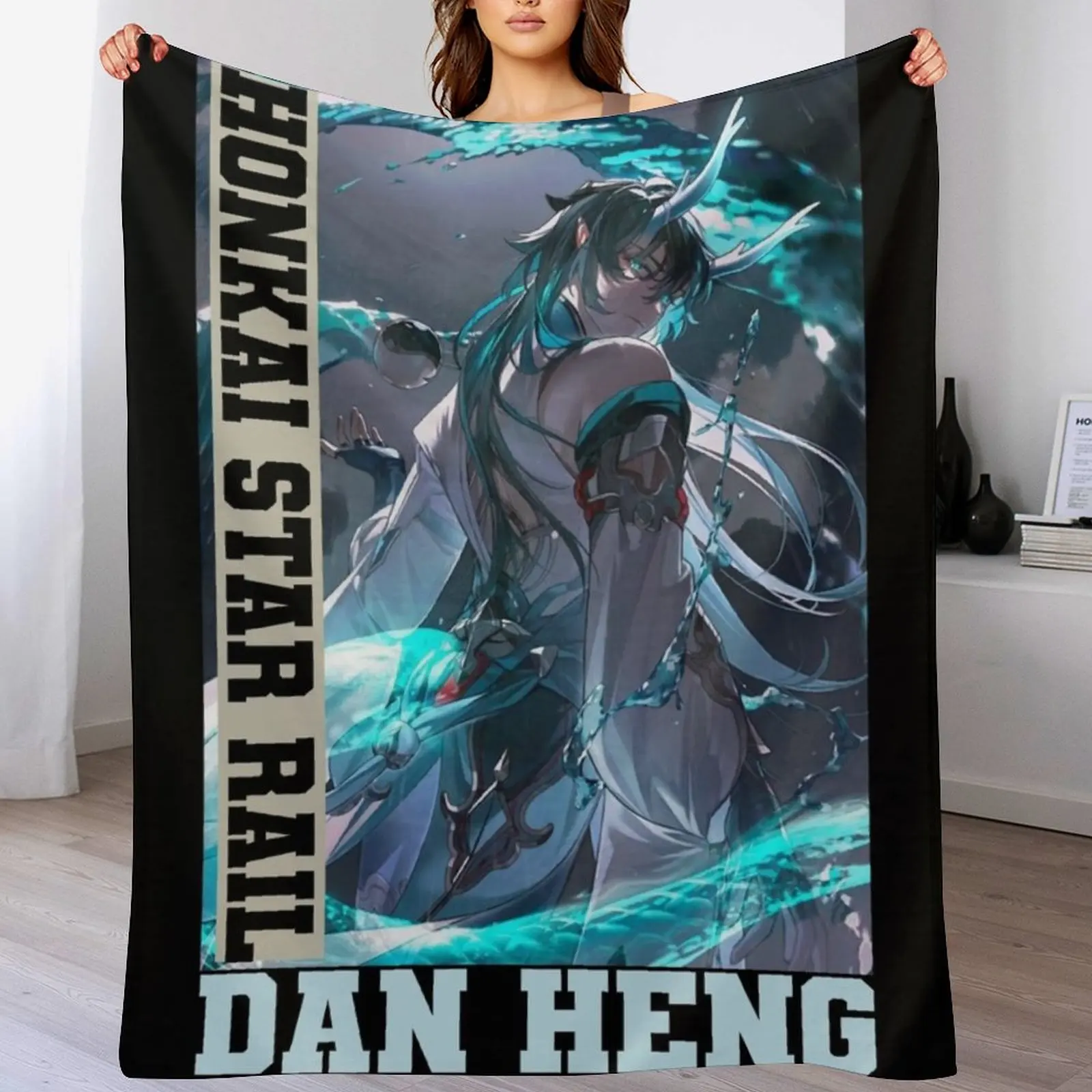 Dan Heng Honkai Star Rail Throw Blanket Breathable Lightweight Blanket for Adults Kids