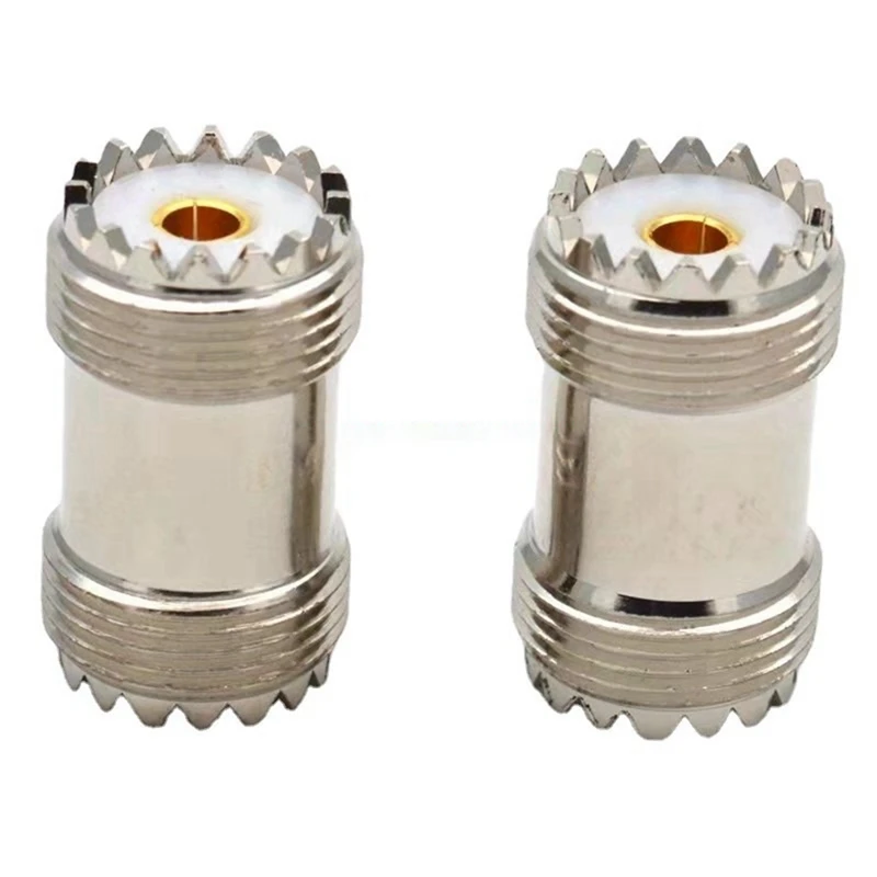 ●4 Pcs UHF SO239 Female to UHF Female Straight Connector UHF Female Adapter for UHF PL259 Male