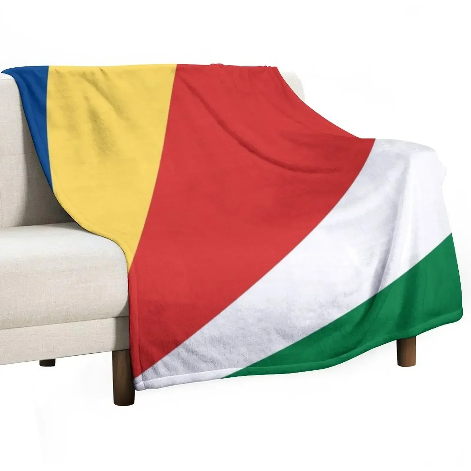 

Seychelles flag Throw Blanket Decoratives Custom Loose Blankets