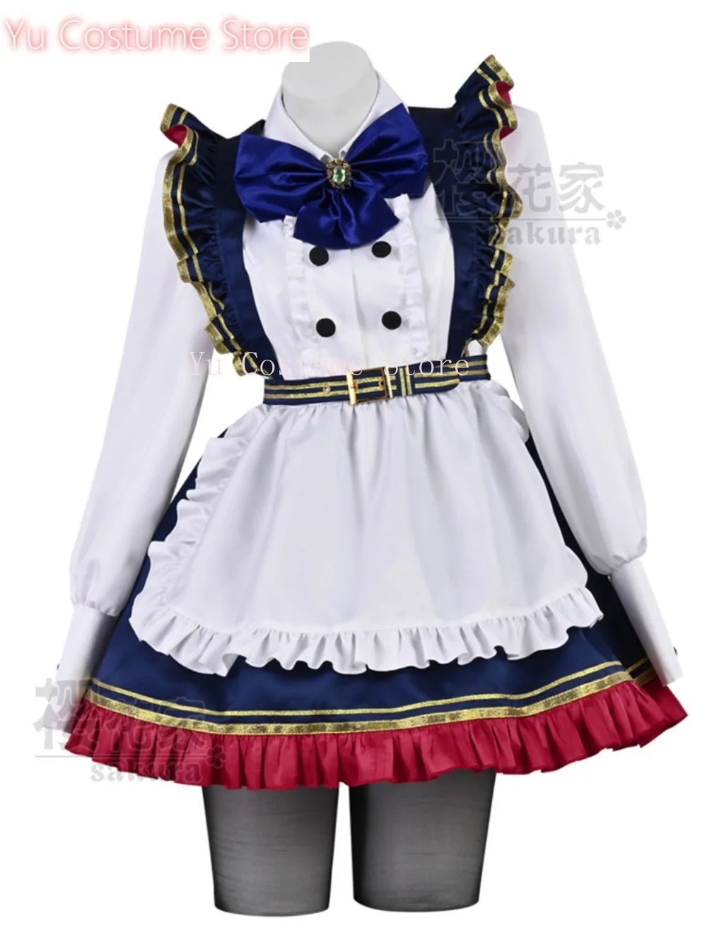 

Artoria Pen Chaldea Maid Cosplay Costume Saber Servant Uniform Sweet Dress Cafe Worker Style