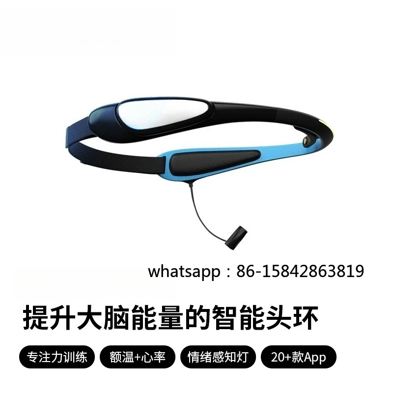 Mind Control Brain Wave Headband, EEG Detector Concentration Training Toy with Heart Rate & Temperature