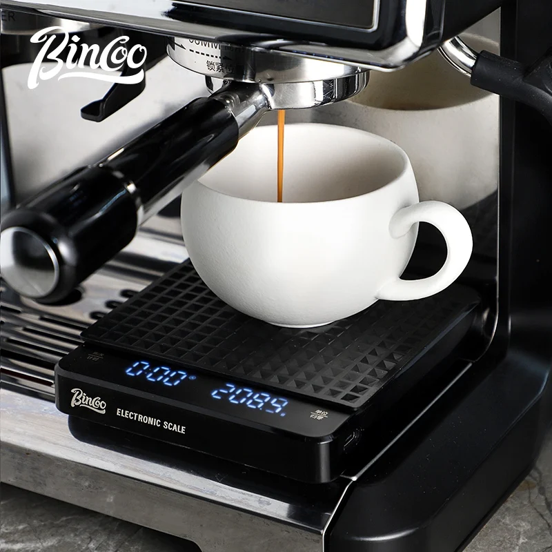 Bincoo Pour Over Coffee Scale – Rechargeable Timer Scale, Waterproof Precision Baking Weighing, Accurate Gram Display