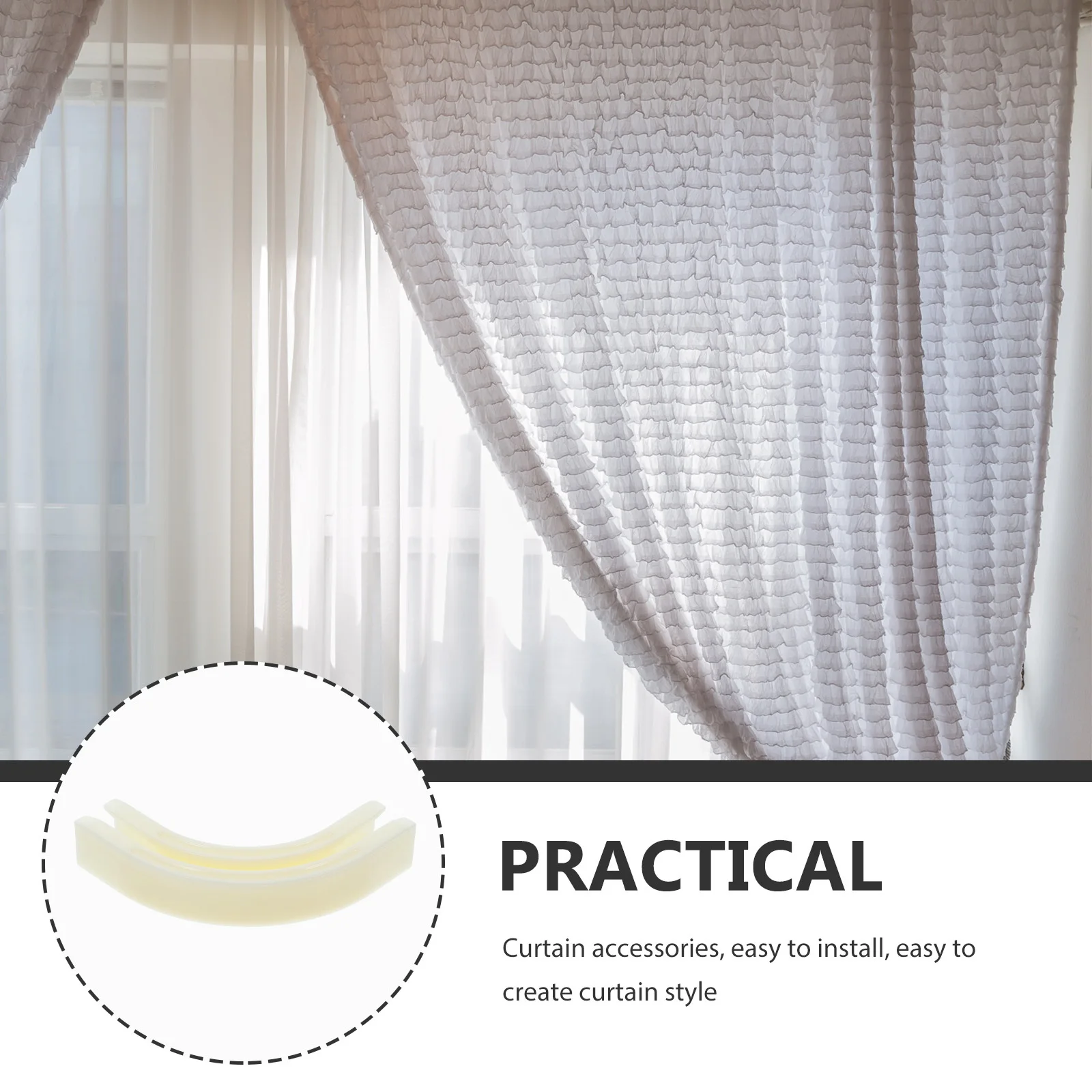 ستارة المسار المشتركة 90 درجة موصل طائرة شراعية براعة رائعة سهلة التركيب ملحقات الستائر وصلات الستائر