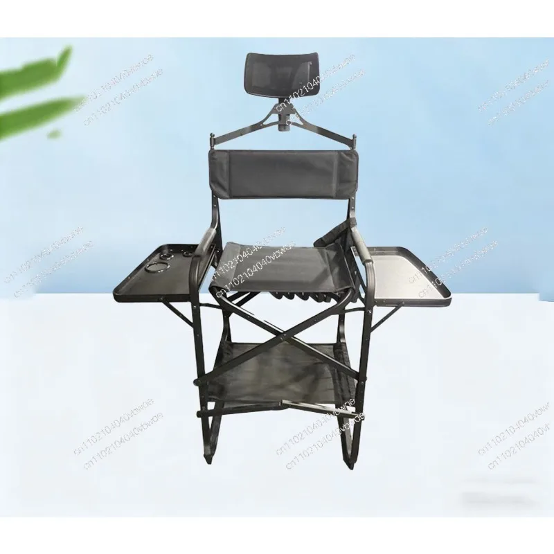 New European Folding Hair Salon Chair Portable Multi-functional Outdoor Director Chair High Backrest Makeup Chair Wholesale