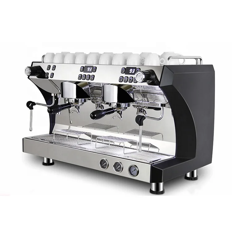 

Professional Commercial Barista Cappuccino Coffee Maker China 2 group Automatic Moka Coffee Espresso Machine for Sale