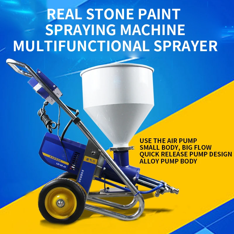 High Pressurea Paint Spraying Machine Industrial Putty Cement Grouting Spraying Machine Multifunctional 220V 1800W