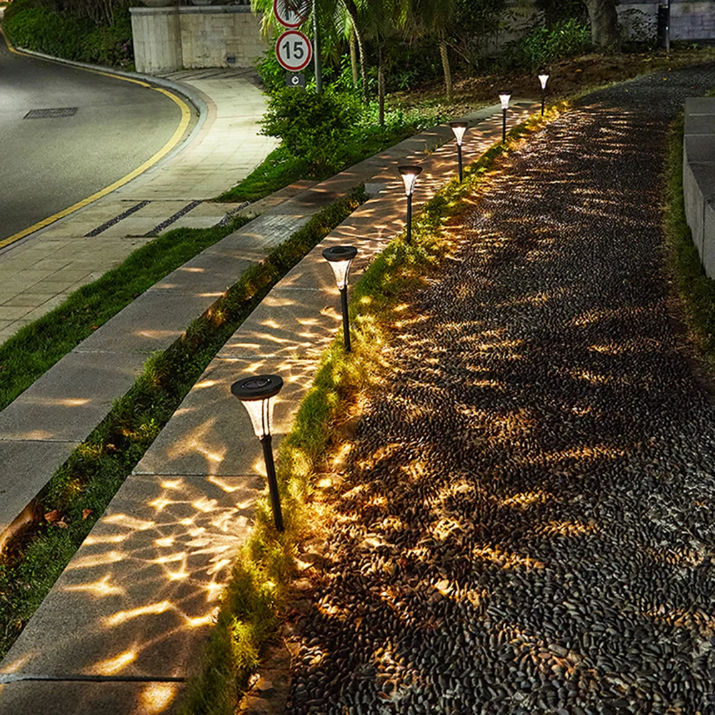 

Lawn Stakes Lamps Galaxy Projection Glass Lamp LED Solar Waterproof Light Outdoor Art Lights Garden Courtyard Pathway Decoration