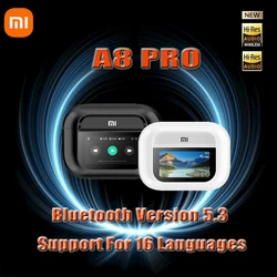 Xiaomi-Écouteurs sans fil ANC A8 Pro, écran LED, suppression du bruit, Bluetooth, écouteurs allemands inconnus, écouteurs de sport avec micro, Android, iOS