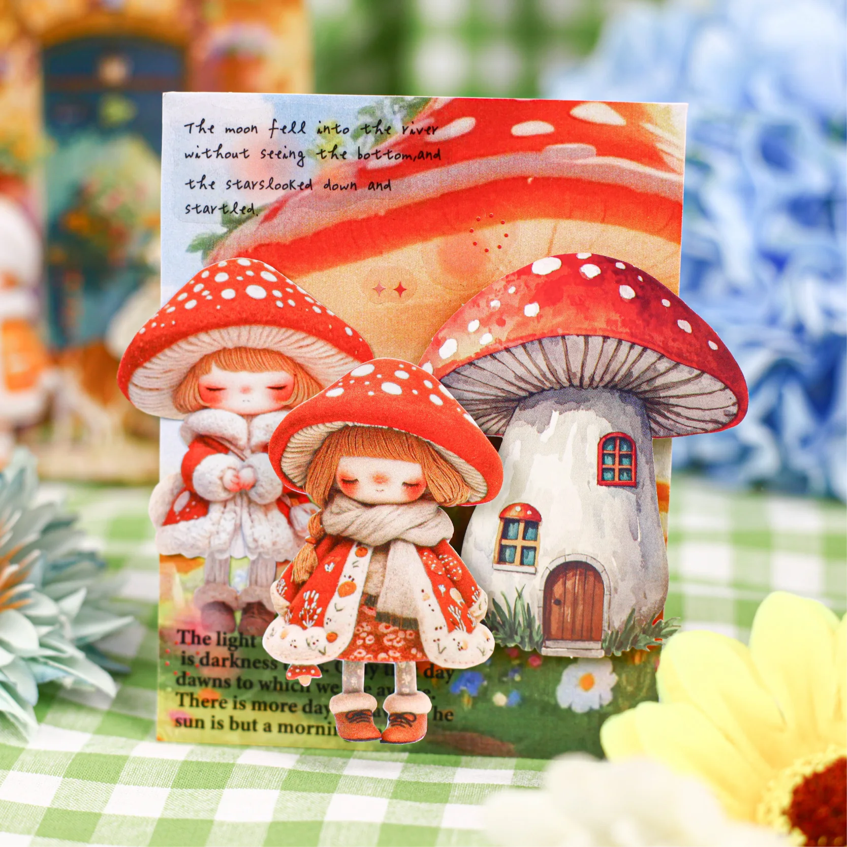 20 ورقة/حقيبة من ملصقات شخصيات كرتونية قطيفة لتزيين مجلة القصاصات بنفسك وحافظة الهاتف المحمول #4