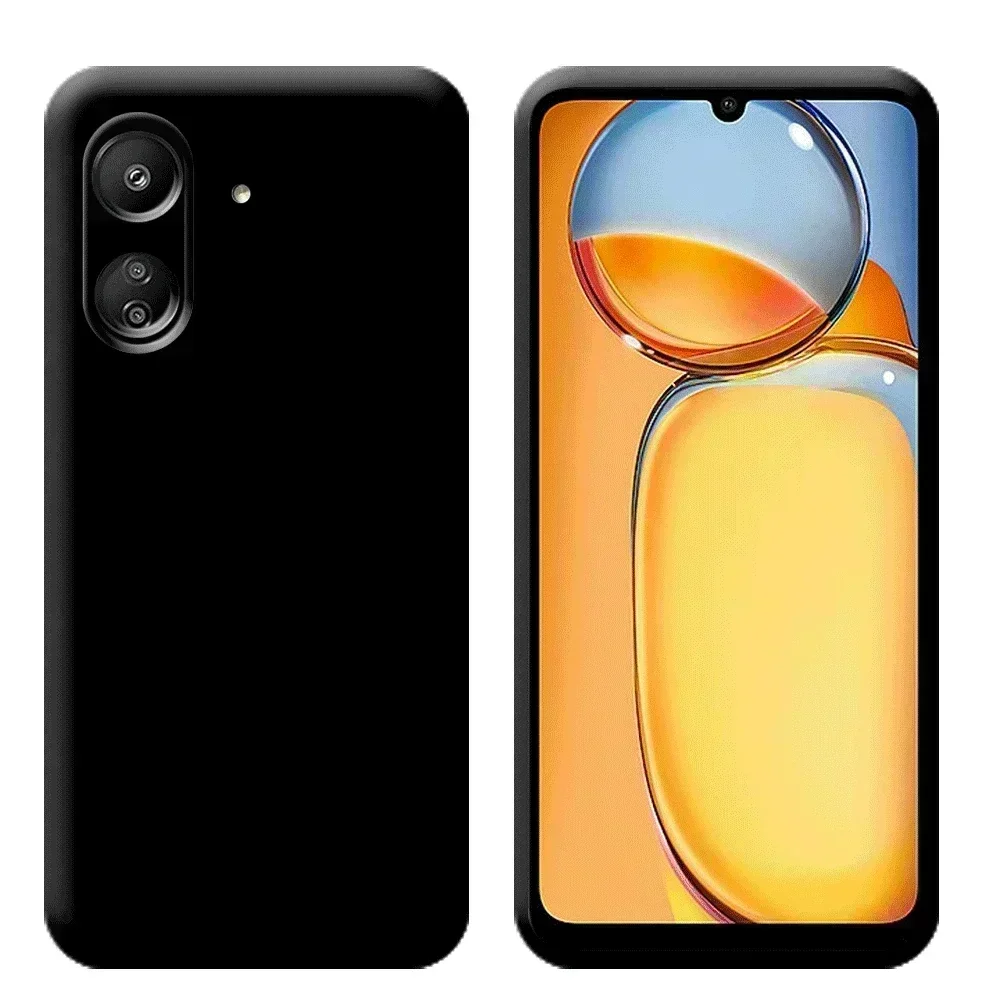 Роскошный чехол для телефона из жидкого силикона для Xiaomi Redmi 13C 13 c 23100RN82L, задняя крышка, противоударная защитная задняя крышка из ТПУ