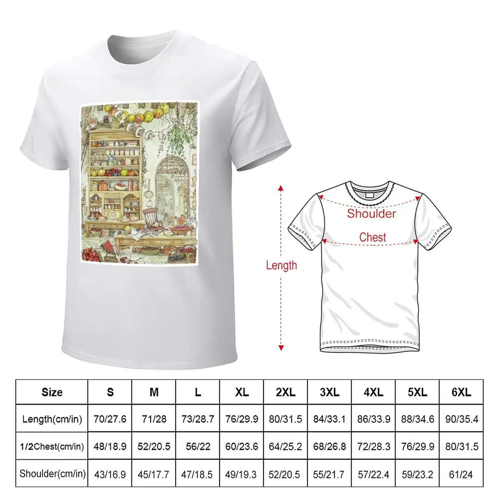 The Palace Kitchen T-shirt kawaii clothes funnys vintage clothes plain mens cotton t shirts