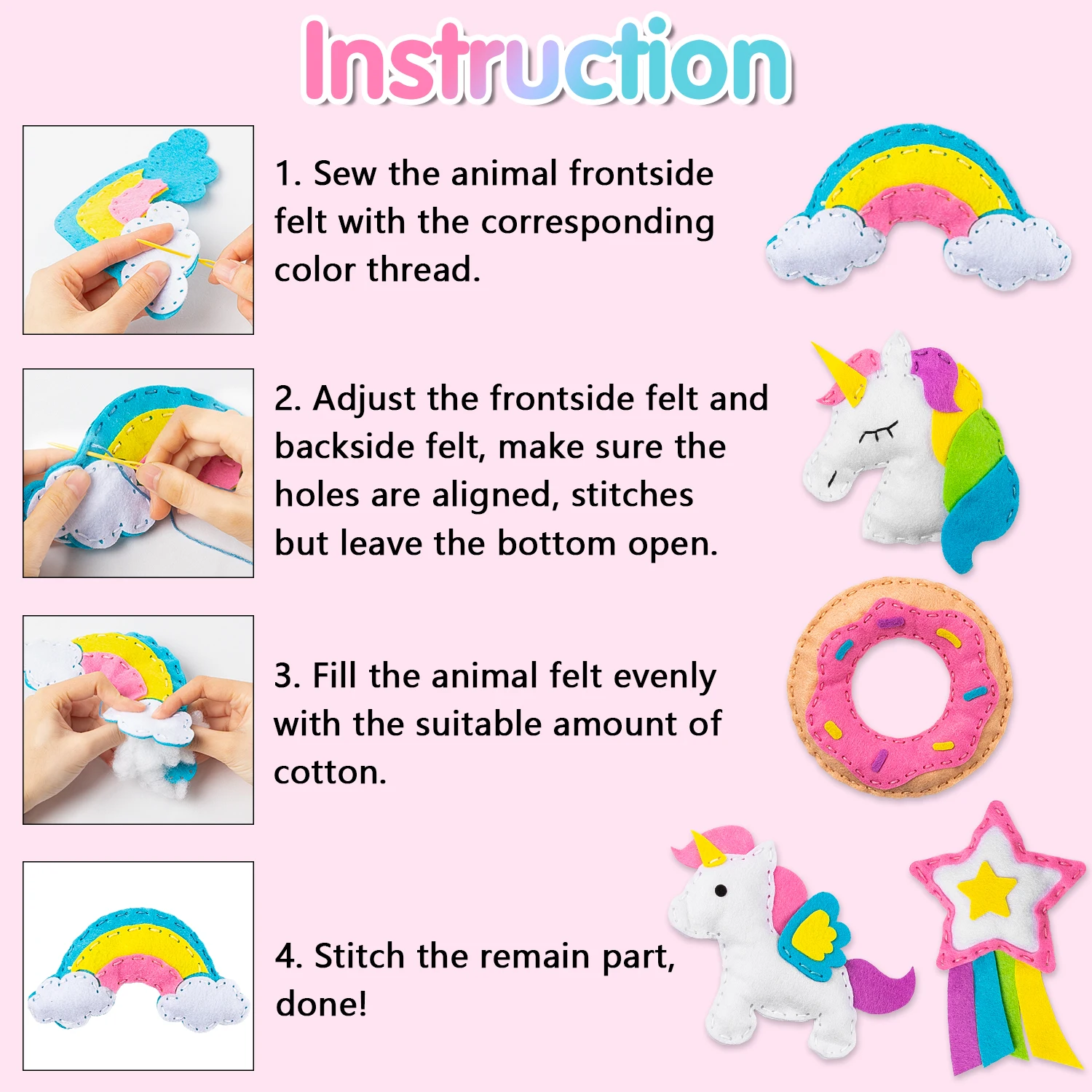 Unicorn Sewing Kit for Kids 3