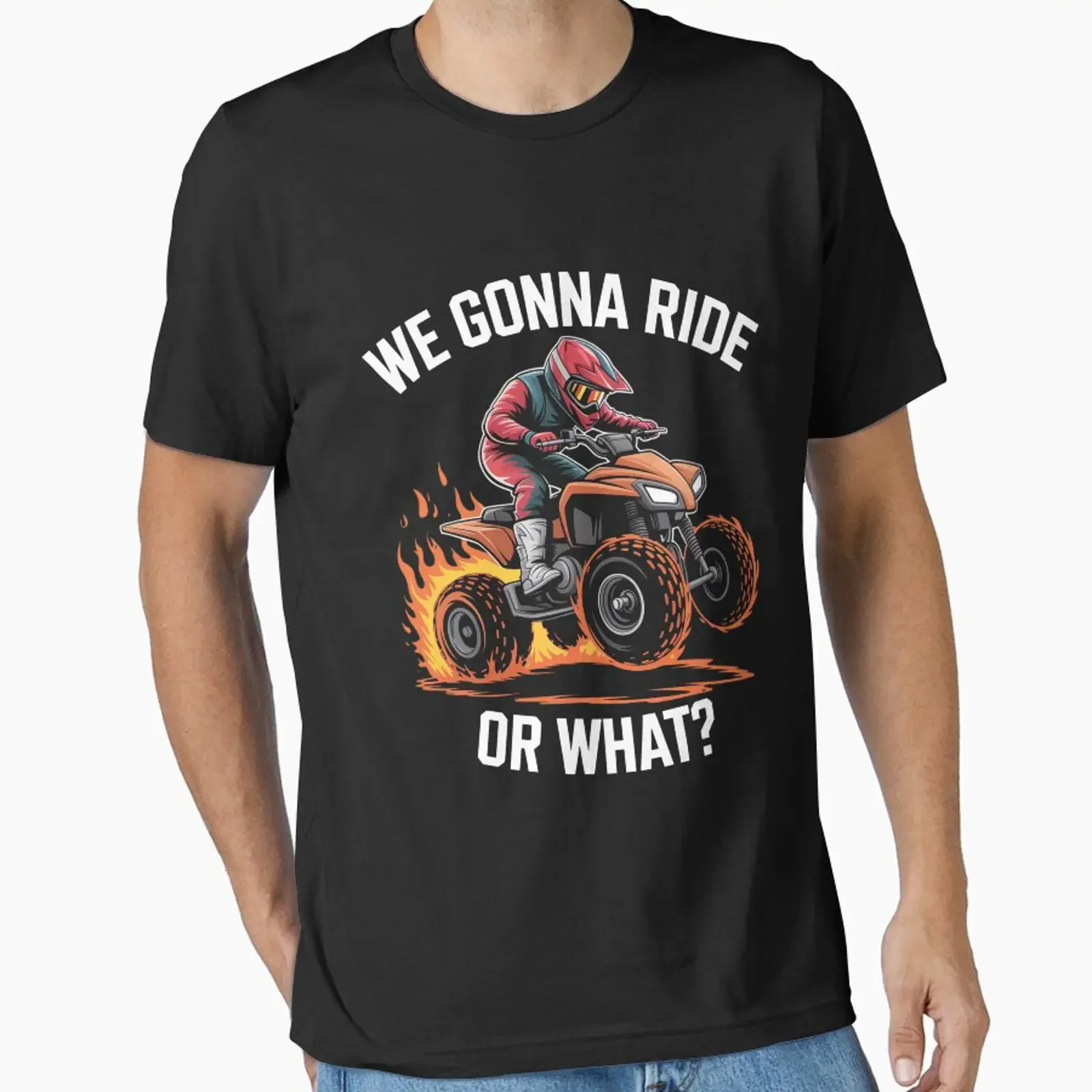 We Gonna Ride Or What ATV Four Wheeler Quad Bike designed and sold by berniceschm vintage Washed Stylish Unisex Comfortable