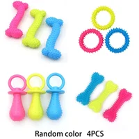 Durable Non Toxic Rubber Small Dog Toys Cute Appearance Biteproof Puppy Teething Chew Toys Interactive Training Play Pet Supplie 2