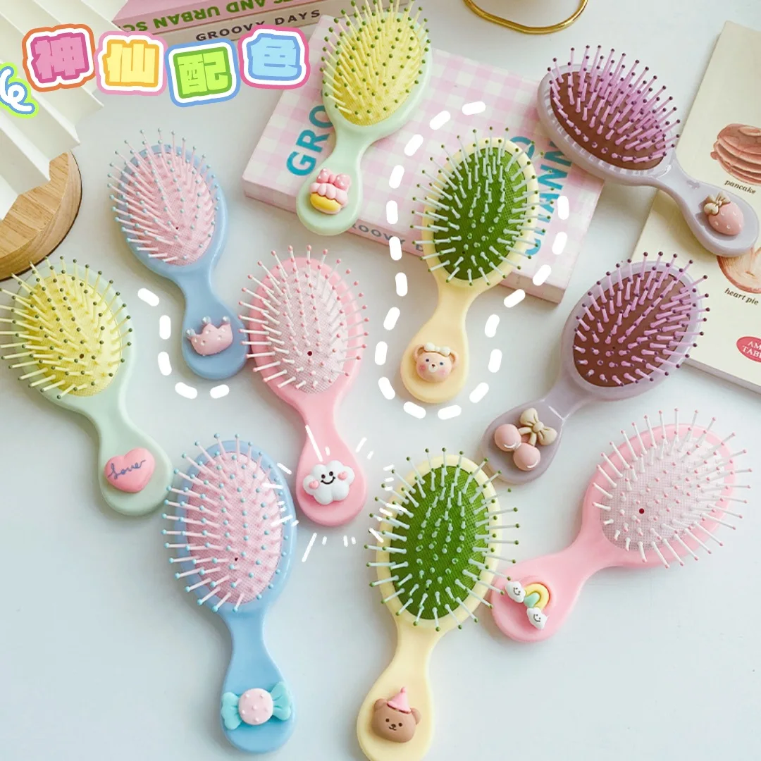 Children\'s Comb Girl Cute Cartoon Brush Comfortable Head Massager Comb Children\'s Portable Antistatic Comb Hair