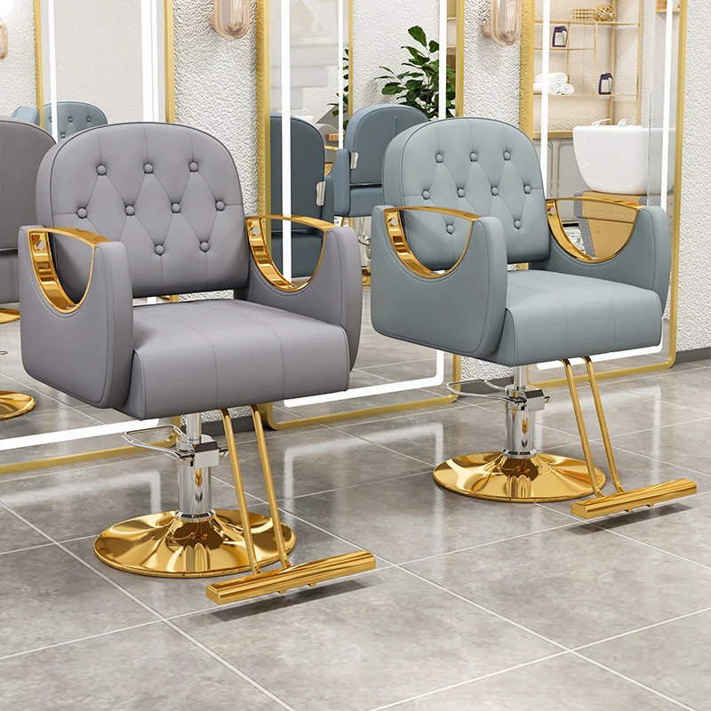 Hairdressing Professional Swivel Armchair Table Women Barber Chairs Armchairs Beauty Salon Height Adjustment Wash Chair Cadeira