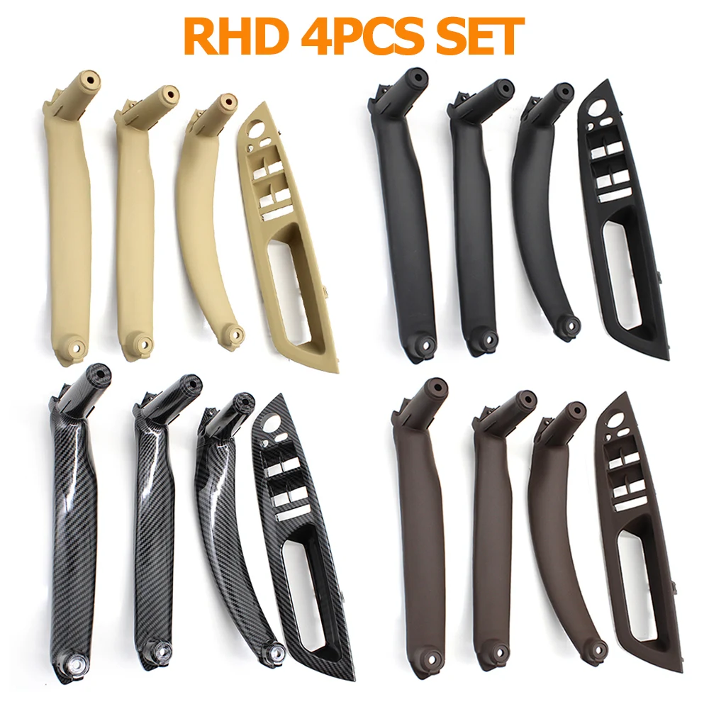 LHD RHD High Quality 4PCS Set Inteior Door Pull Handle Kit Replacement Parts For BMW X5 X6 E70 E71 2007-2013