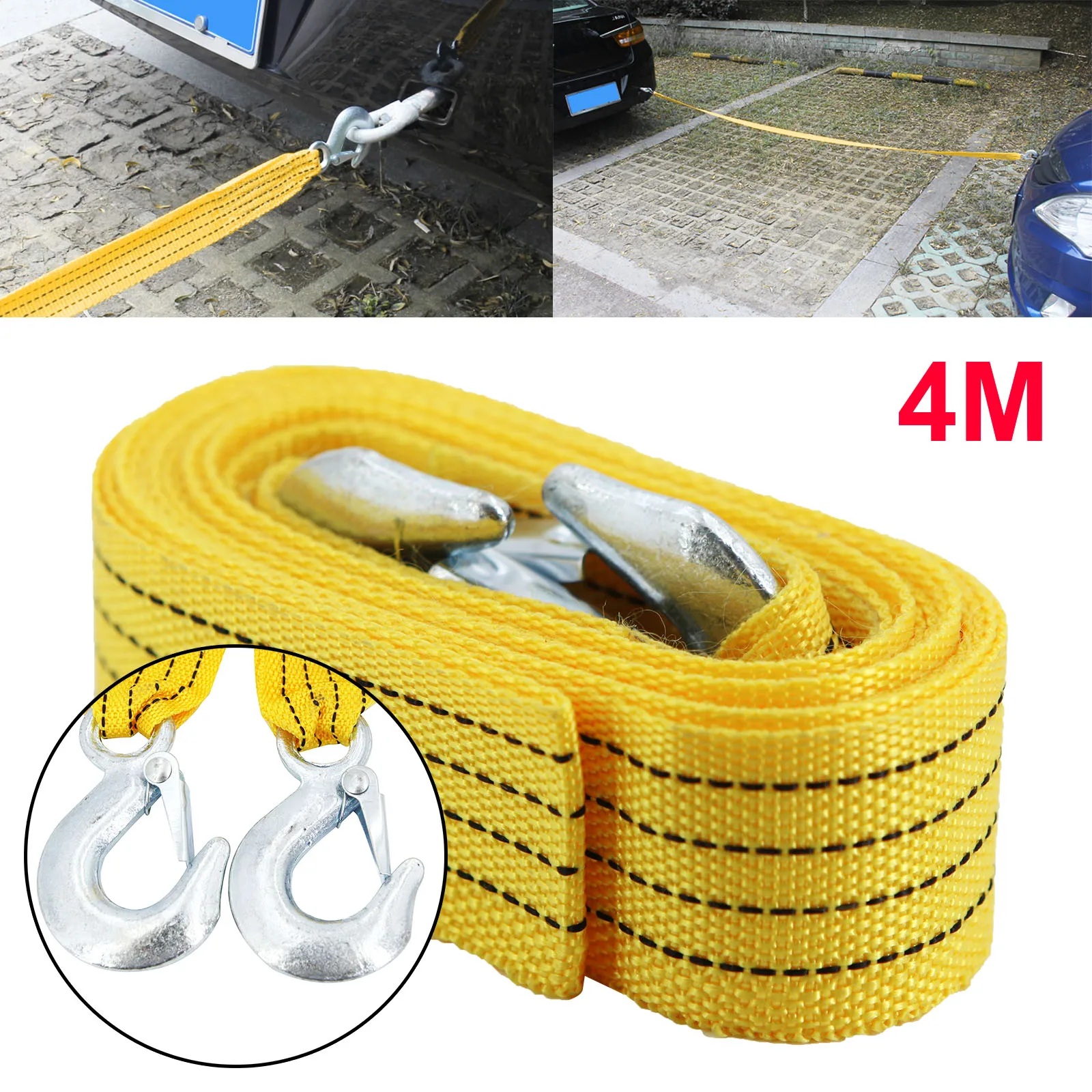 Kit de asistencia en carretera de emergencia para coche, Cable de puente, correa de remolque, suministros de primeros auxilios, paquete multiusos,