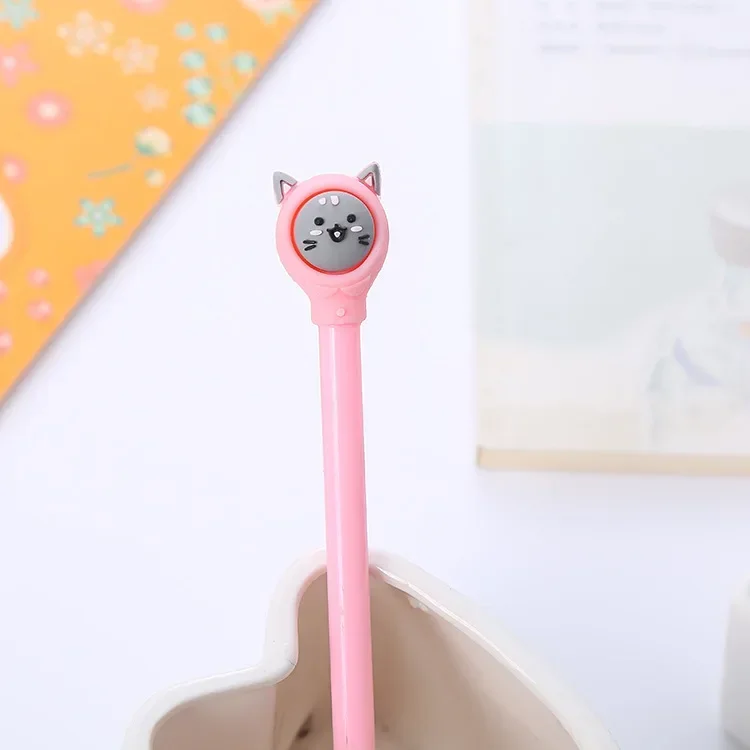 A 40pcs Creative Stationery Student Gel Pen Cute Cartoon Animal Modeling Pen School Supplies Factory Wholesale B