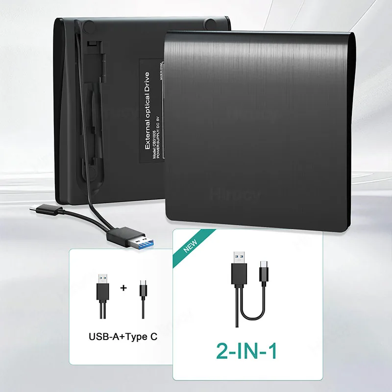 Unità Blu ray esterna Lettore USB 3.0 portatile BD/CD/DVD per PC portatile Supporta masterizzatore CD per lettura DVD 50G per Windows Mac OS