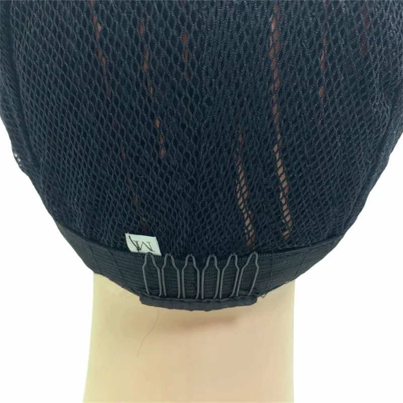 1 قطعة غطاء شعر مستعار مضفر أسود ل ذيل حصان الكروشيه تأثيري تنفس كورنو أسهل خياطة في نسج إكسسوارات الشعر