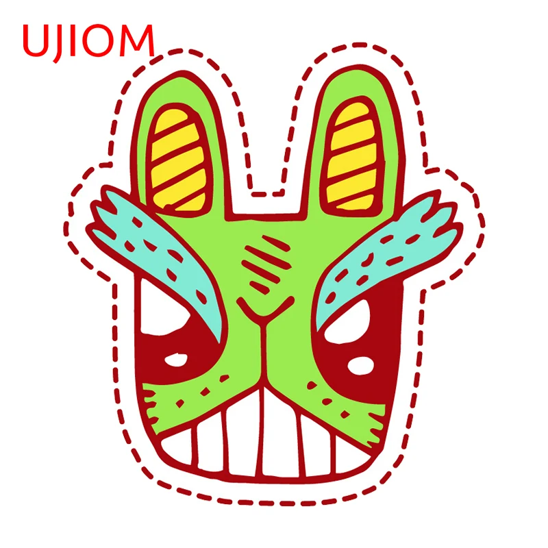 UJIOM 13cm X 11.8cm Personality Mask Logo Anime Wall Stickers Cartoon Kitchen Cupboard Decal Creativite Decor Home Wallpapers