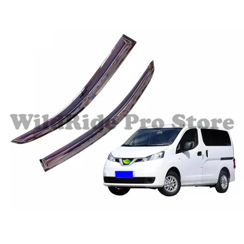 

1 комплект ленты на внешние оконные козырьки, совместимые с Nissan NV200, 2 шт., козырек от солнца и дождя, дефлектор ветрового вентиляционного отверстия