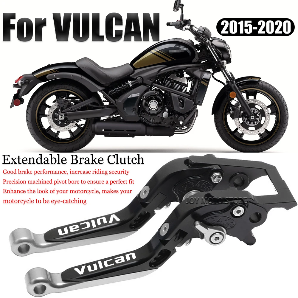 For Vulcan vulcan 2015-2020 Motorcycle Accessories CNC Brake Clutch Levers Adjustable Extendable Handlebar Grips