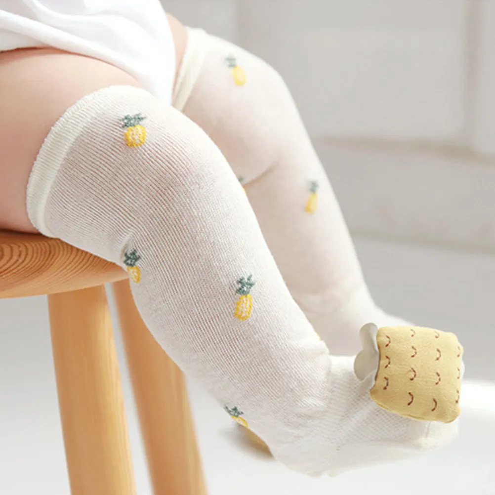 1Pair Baby Socks Cotton Breathable Infant Socks Comfortable Soft Suitable for Spring Summer Leisure Activities
