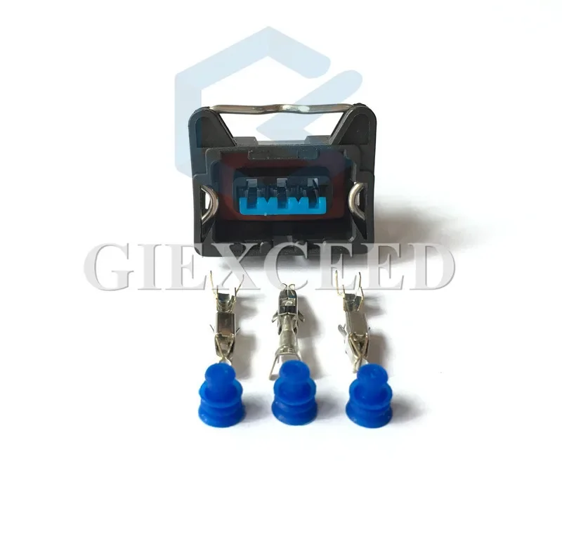 

2 Sets 3 Pin EV6 Wire Connector Throttle Position Sensor Plug Socket AC Assembly Standard S-745 For Volvo AIRTEX 1P1421 For FIAT