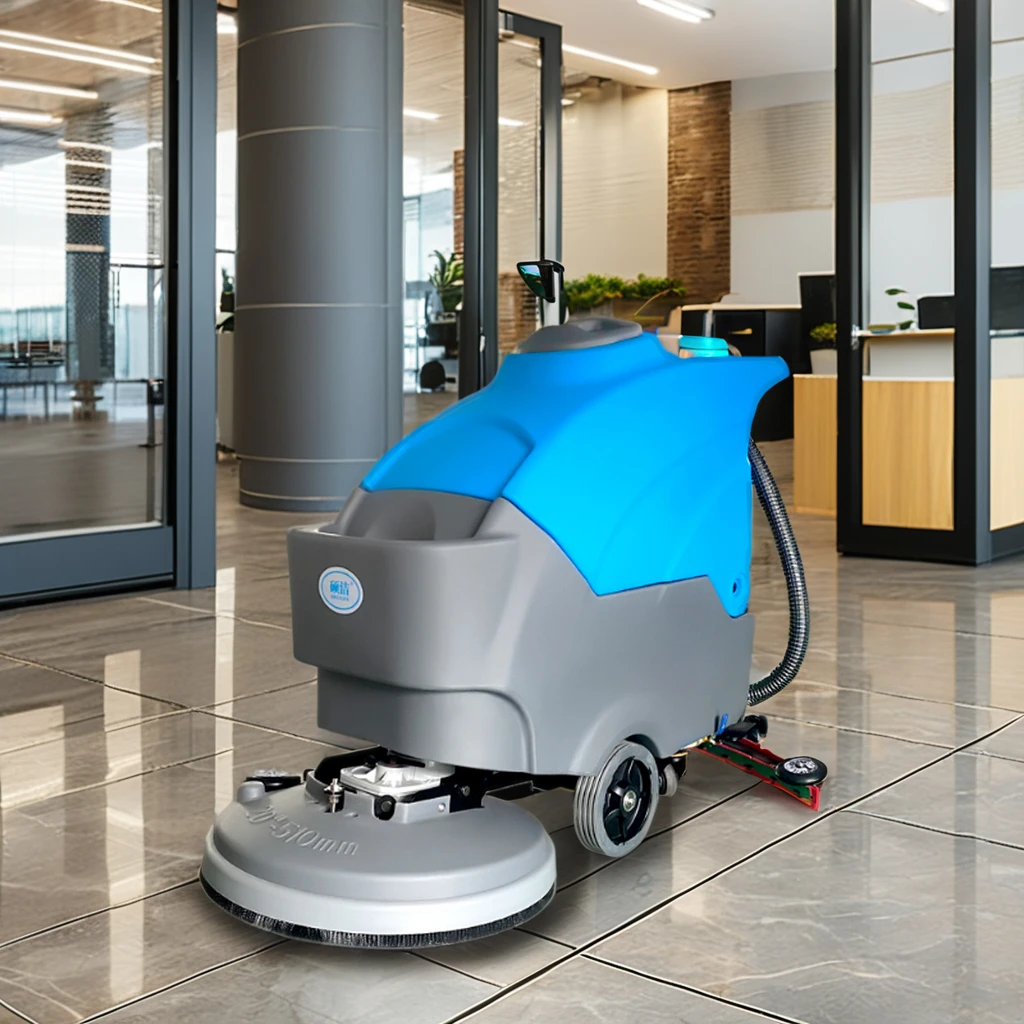 

SJ45 45L Commercial Industrial Small Scrubbing Machine Auto Floor Scrubber for Factory Warehouse