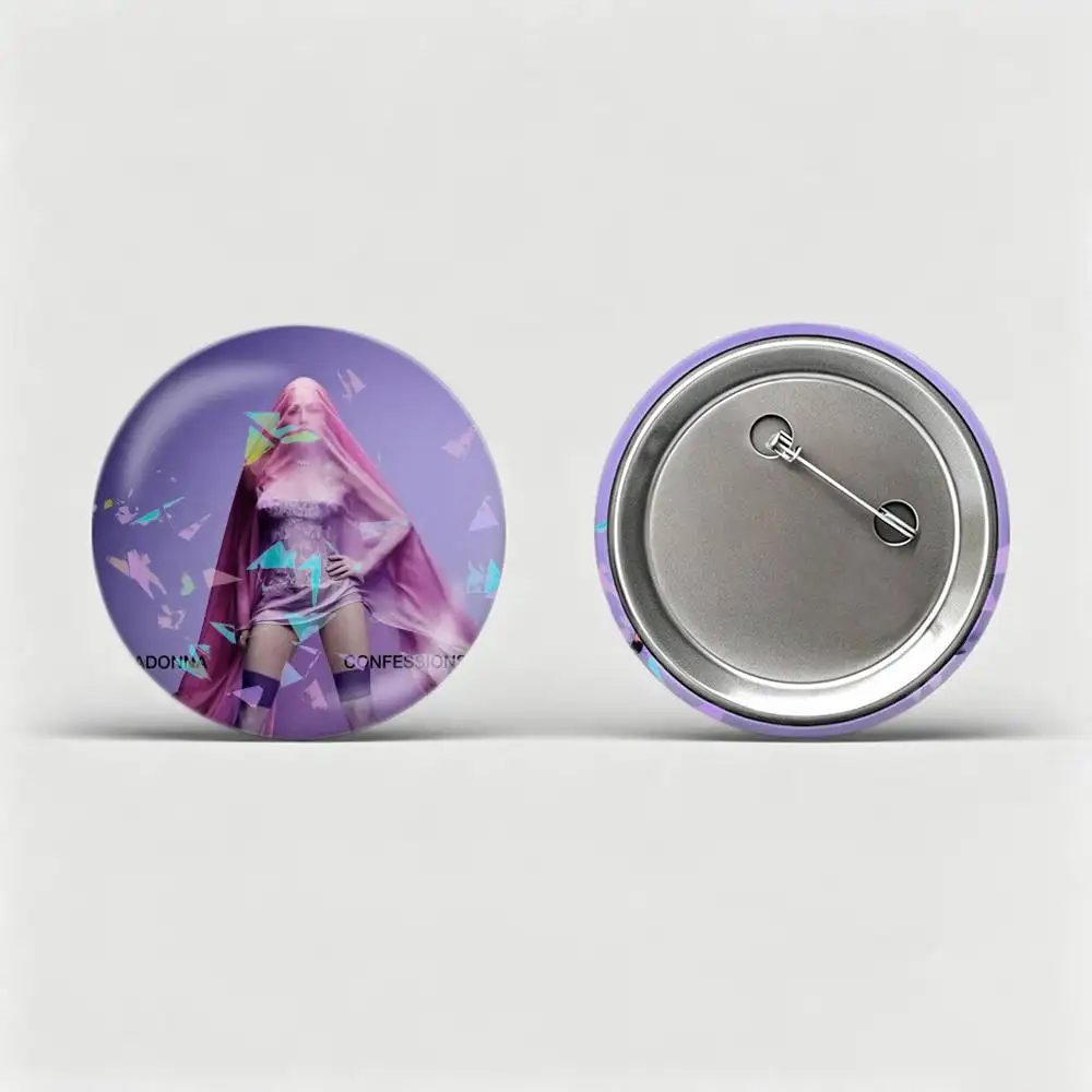 M-Madonna I Feel So Free  Custom Tinplate Round Button Badges Pins Brooches for Clothes Backpack