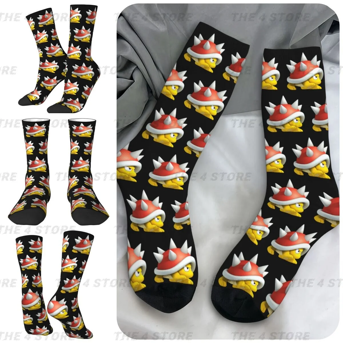 

High elasticity polyester fiber 3D printing cosy Unisex Hip Hop Goomba Interesting Four Seasons Socks