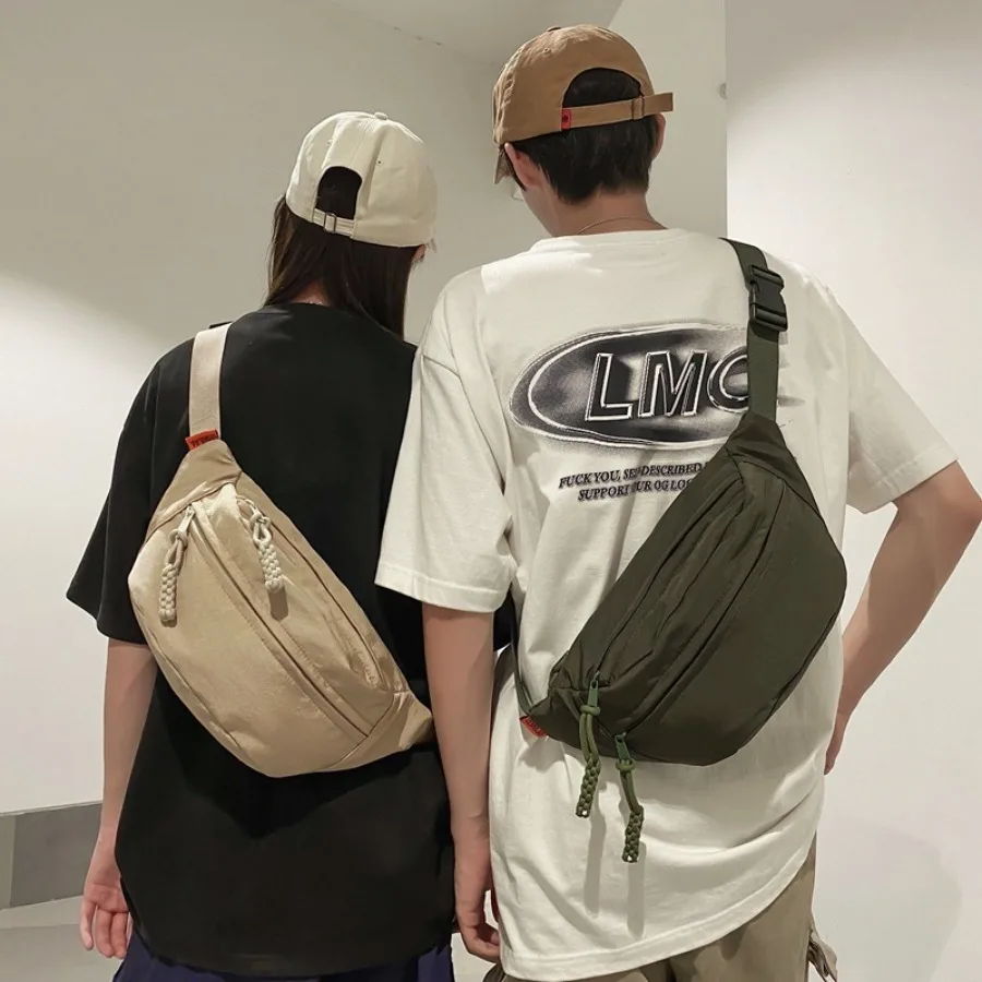 

Осенняя новая модная простая повседневная сумка через плечо, универсальная и стильная сумка на одно плечо для мужчин и женщин, поясные сумки