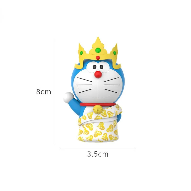 Doraemon Jingle Cat Around The World Series materiale in PVC creativo Cartoon Doll Car Desktop camera da letto ornamenti decorativi