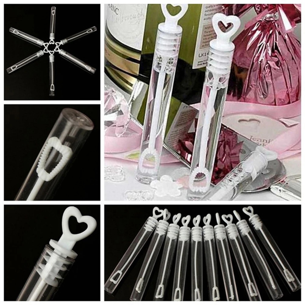 48 Uds. Conmemorar el amor tubo de burbujas palos para niños varitas de boda recuerdos de fiesta