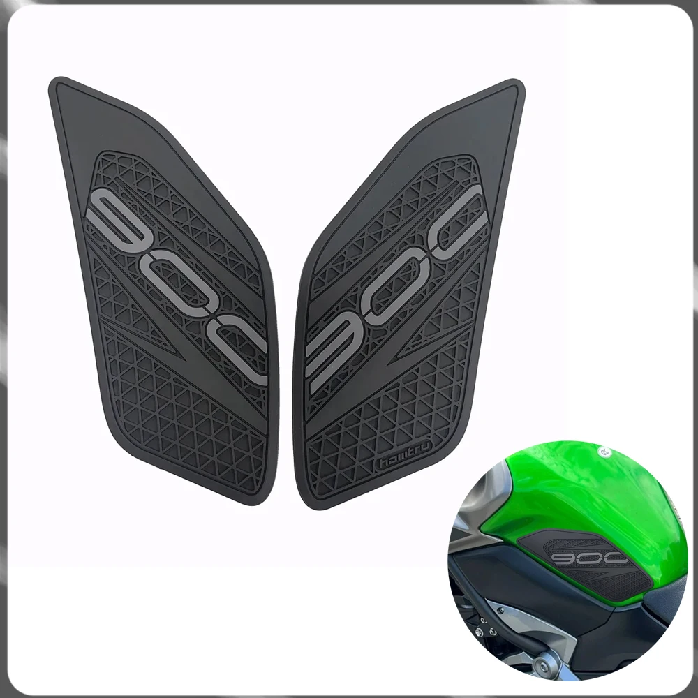 

For Kawasaki Z900 2017-2025 motorcycle modification accessories anti slip side fuel tank pad black sticker