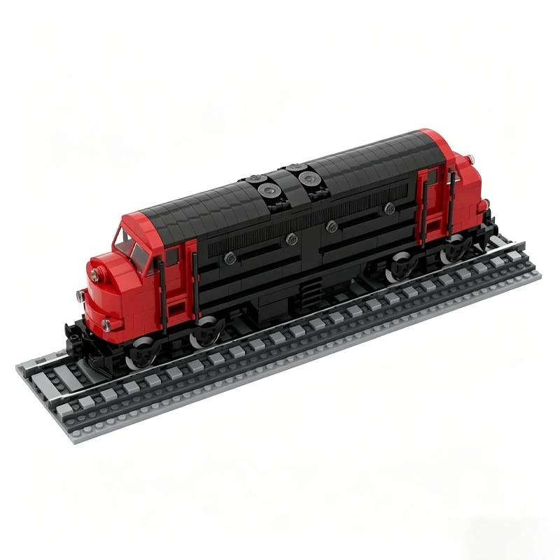 587Pcs Classic Diesel Locomotive Train Model Building Blocks Educational Diy Assembly Toy Halloween Gift For Collection Display