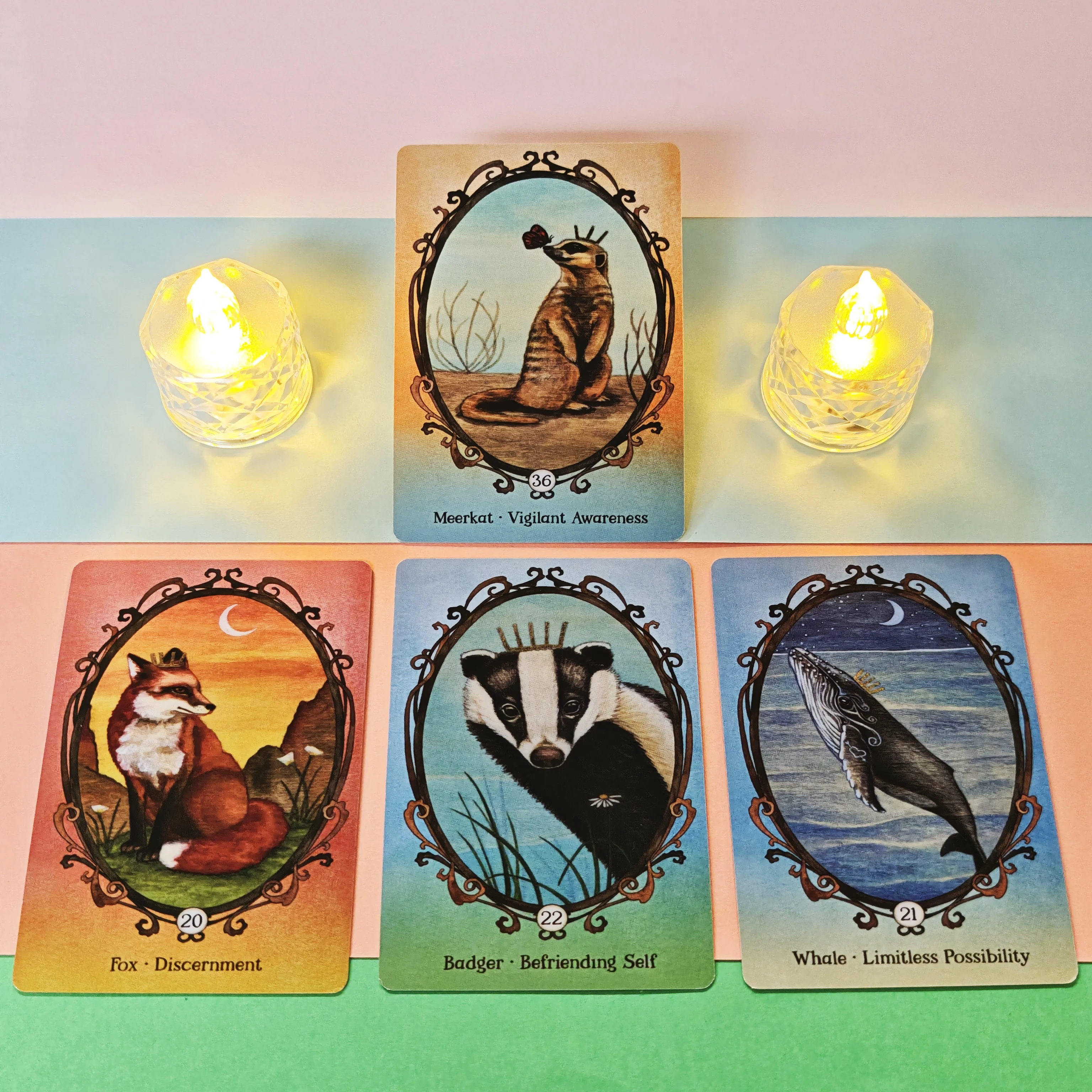 الجناح حافر ومخلب أوراكل 44 قطعة بطاقات النسخة الإنجليزية التارو سطح السفينة العرافة حفلة العرافة طبعة سطح السفينة لعب الألعاب #4