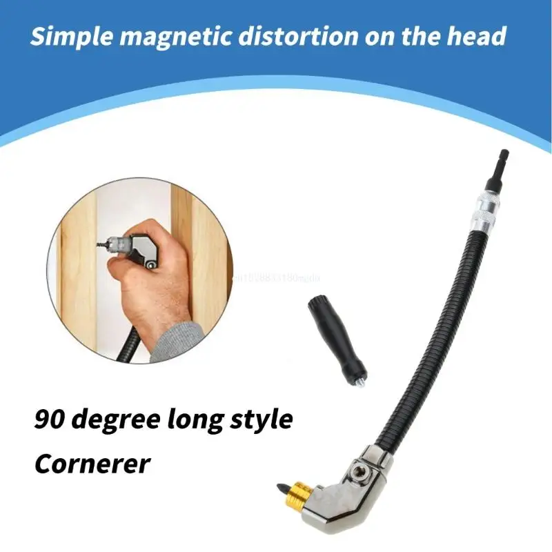 90 Degree Electric Drill Corner Adapter for Enhances Accuracy in Confined Space Dropship