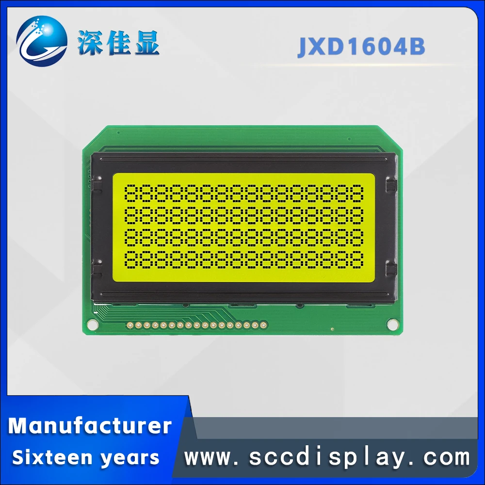 Industrial industrial control JXD1604B STN Positive 16*4 dot matrix LCM module AIP31066 driver  character LCD display screen